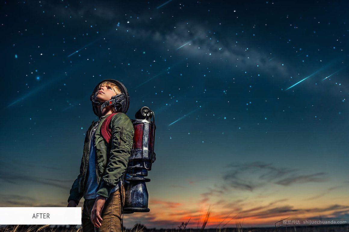 星空Photoshop照片覆盖层