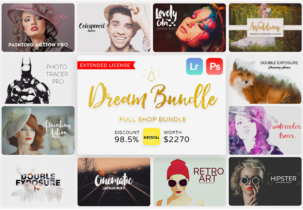 LR预设和PS笔刷合集 Photoshop Actions & Lightroom Presets
