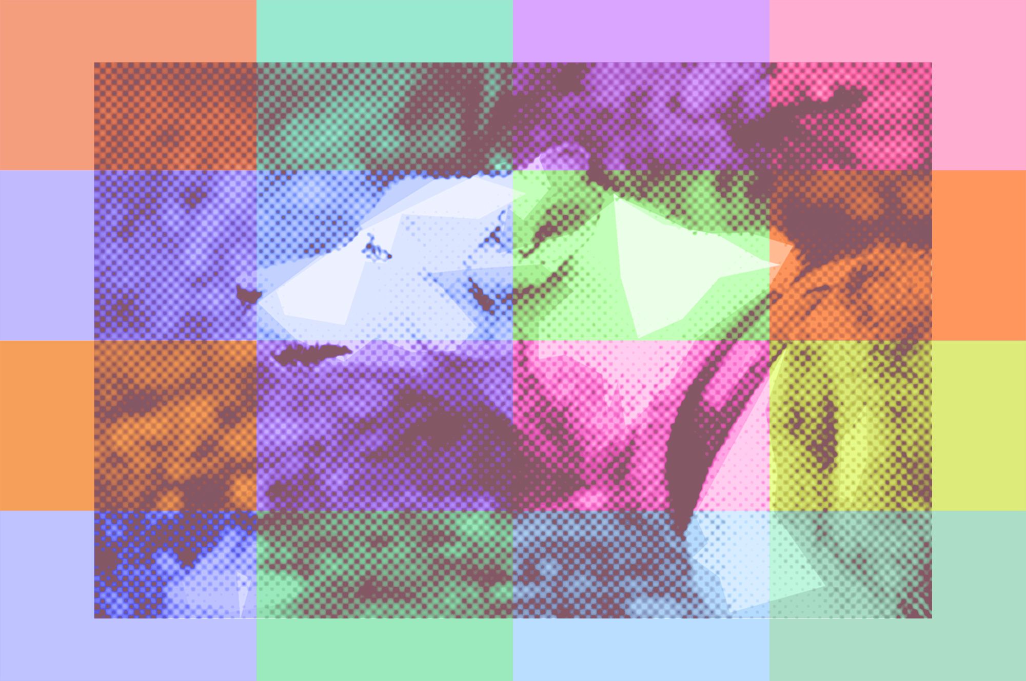 彩色瓷砖效果PS动作 Colored Tiles Photoshop Actions