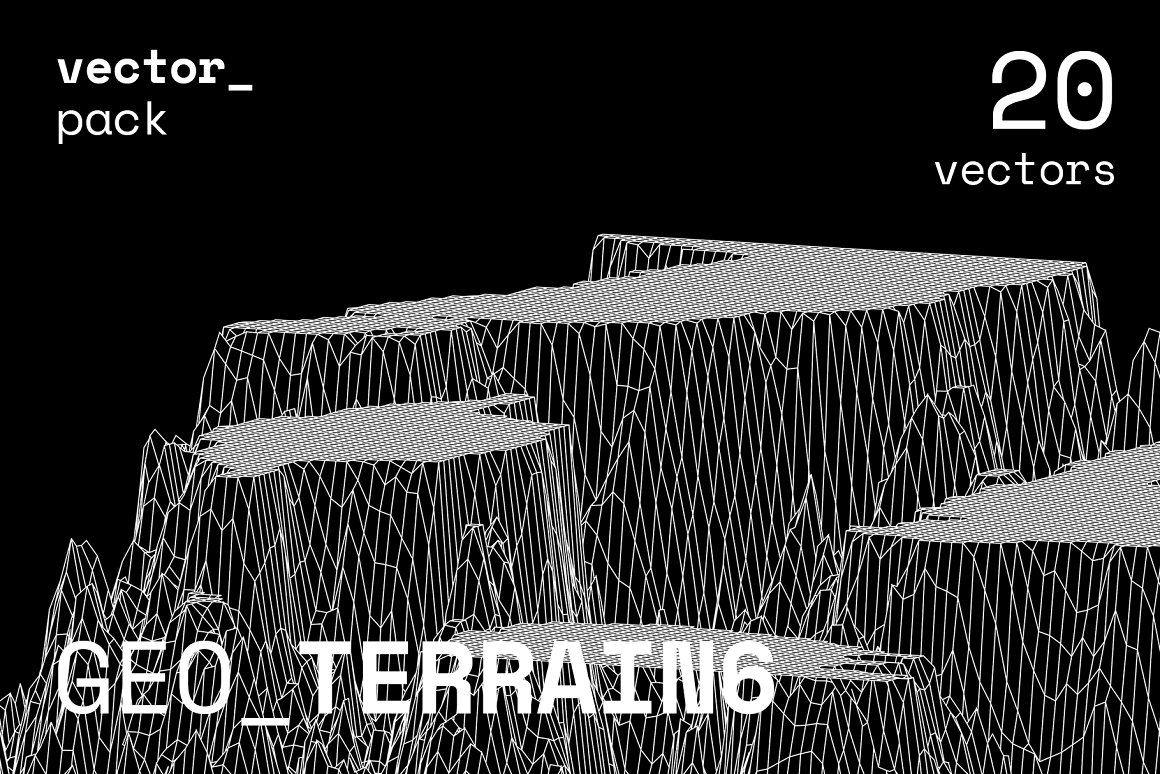 20个矢量地形素材 GEO_TERRAIN6 Vector Pack