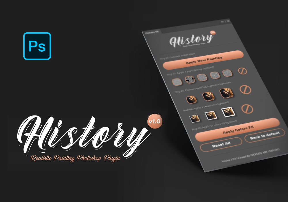 历史写实绘画艺术PS插件 History Realistic Painting Art Photoshop Plugin