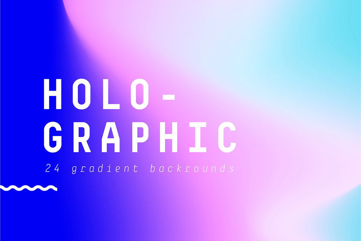 24张全息渐变背景 Holographic Gradients