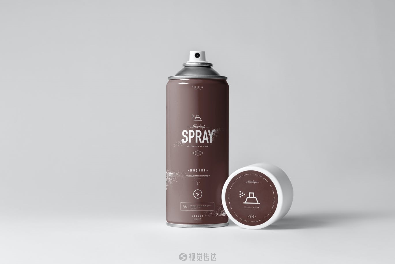 8个喷雾罐模型样机