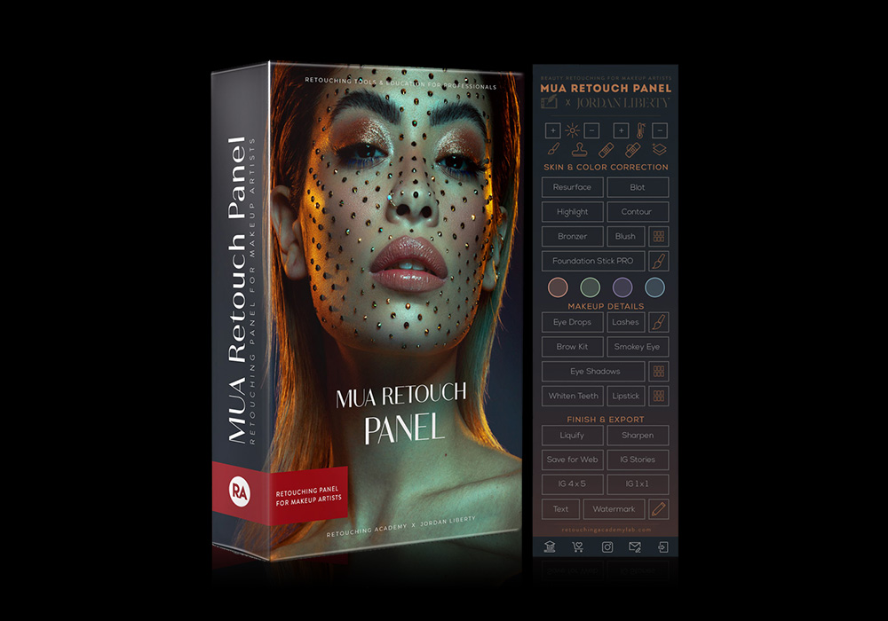 人像修饰终极插件面板 MUA Retouch Panel（Mac/Win版本）