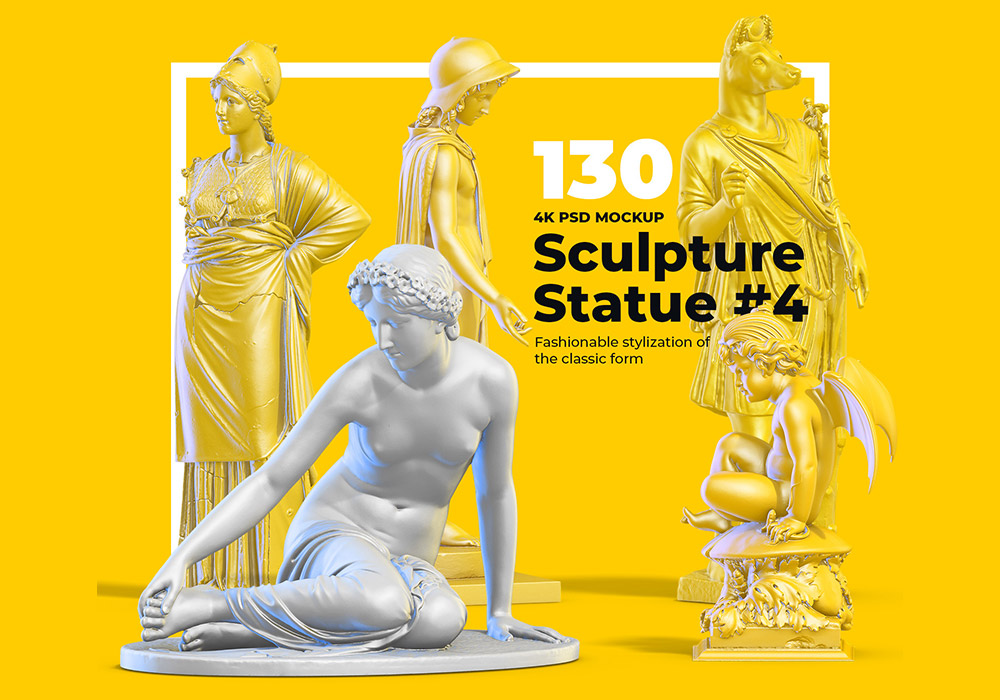 130个艺术雕塑模型合集 Collection of 130 Sculptures Statue