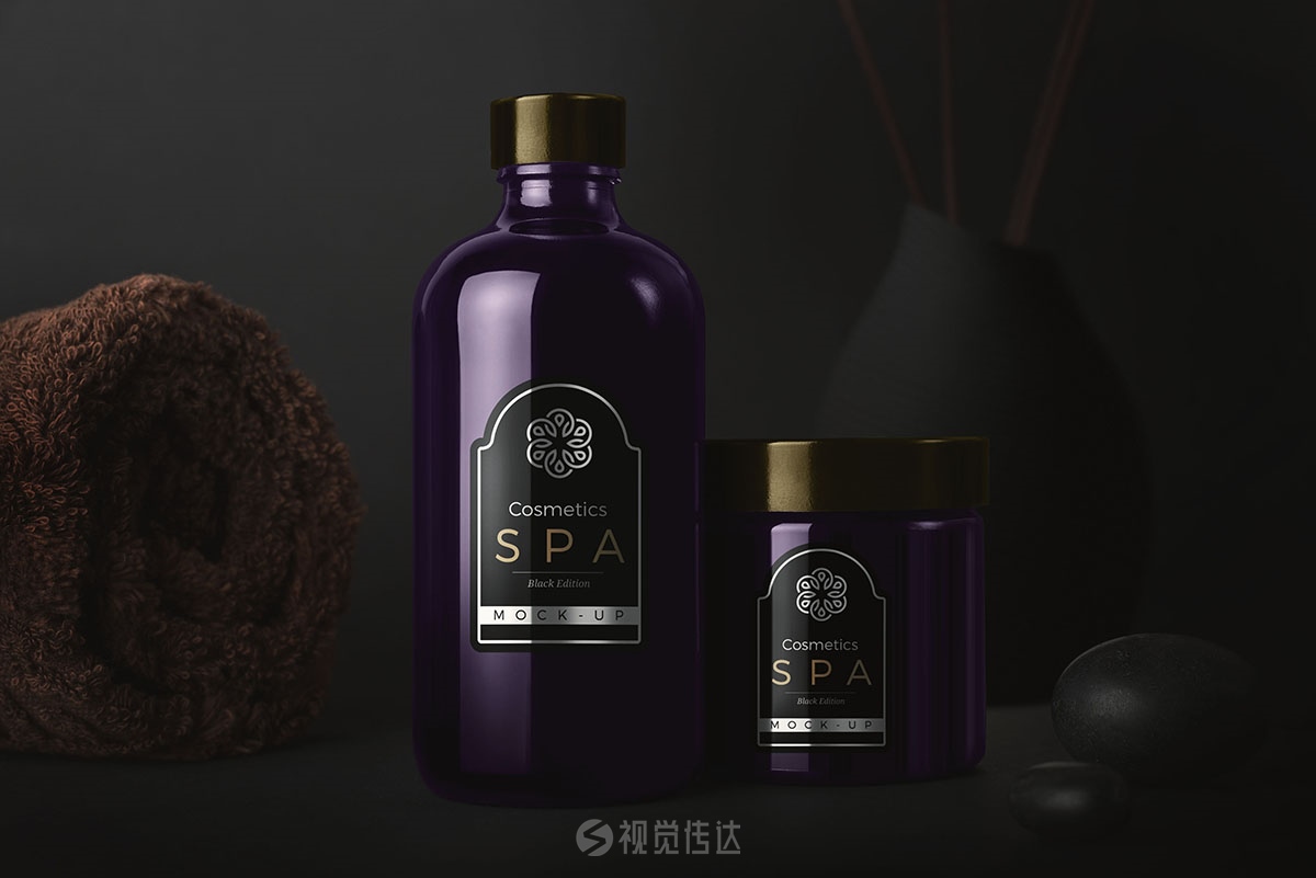 真实的化妆品样机模板
