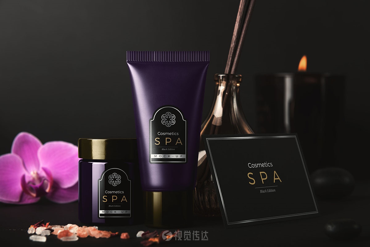 真实的化妆品样机模板