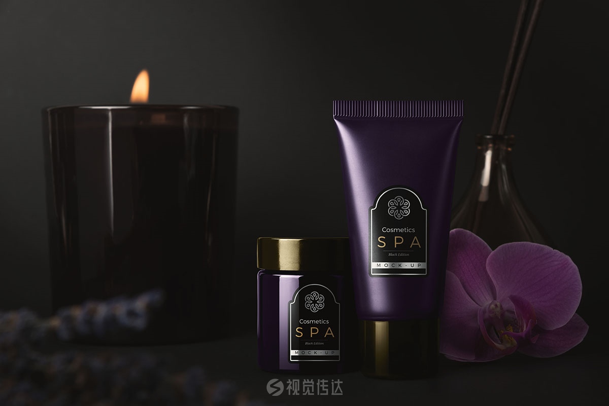 真实的化妆品样机模板