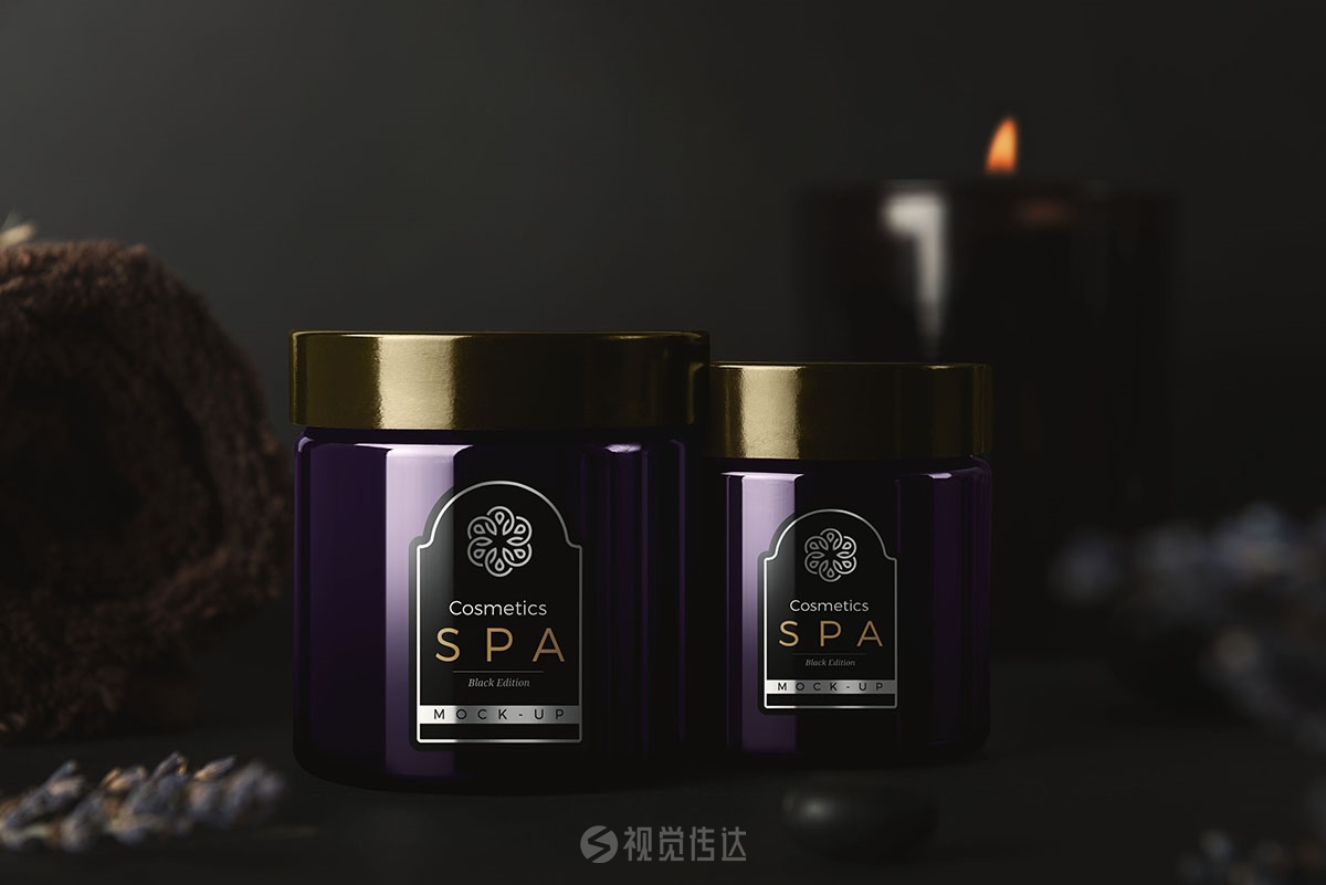 真实的化妆品样机模板
