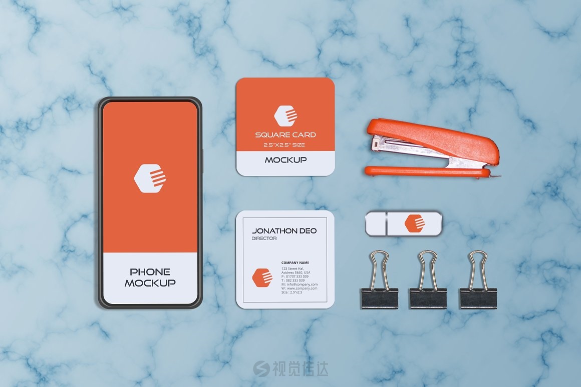 方形名片样机合集