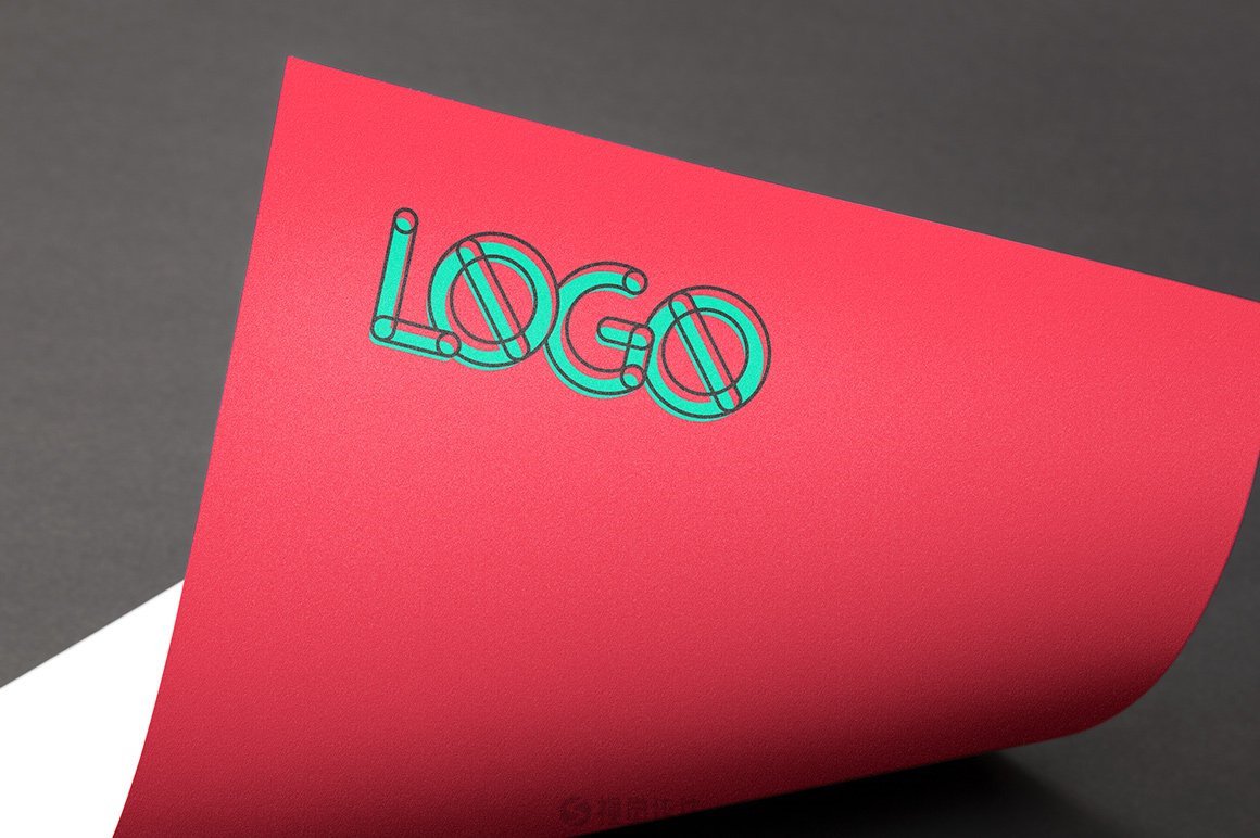 10款全彩徽标LOGO样机模板