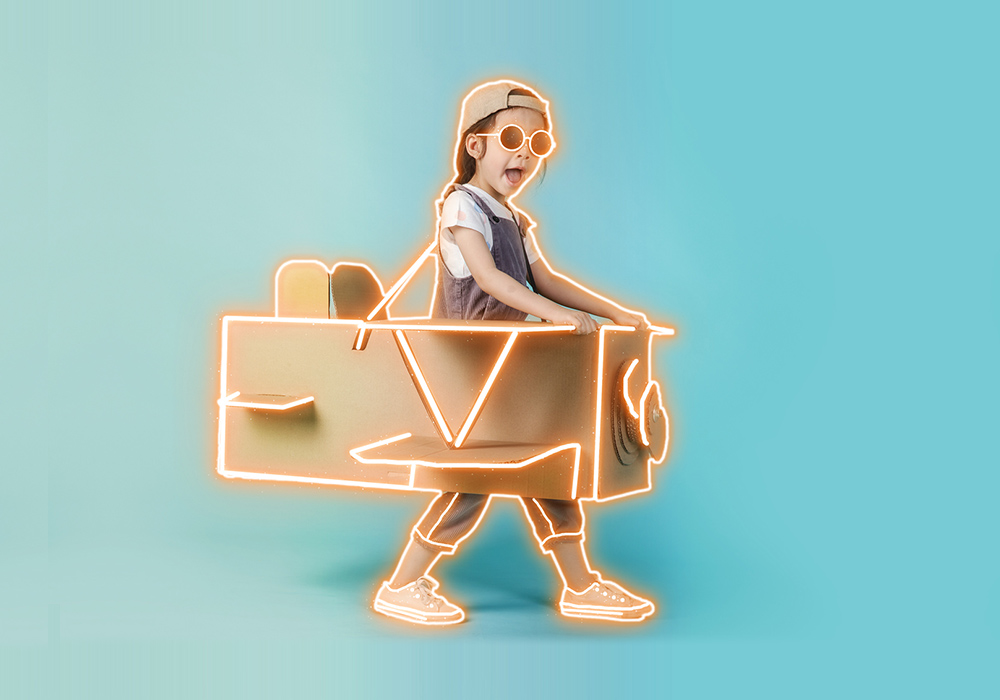 霓虹灯效果PS动作 Neon Maker Photoshop Action