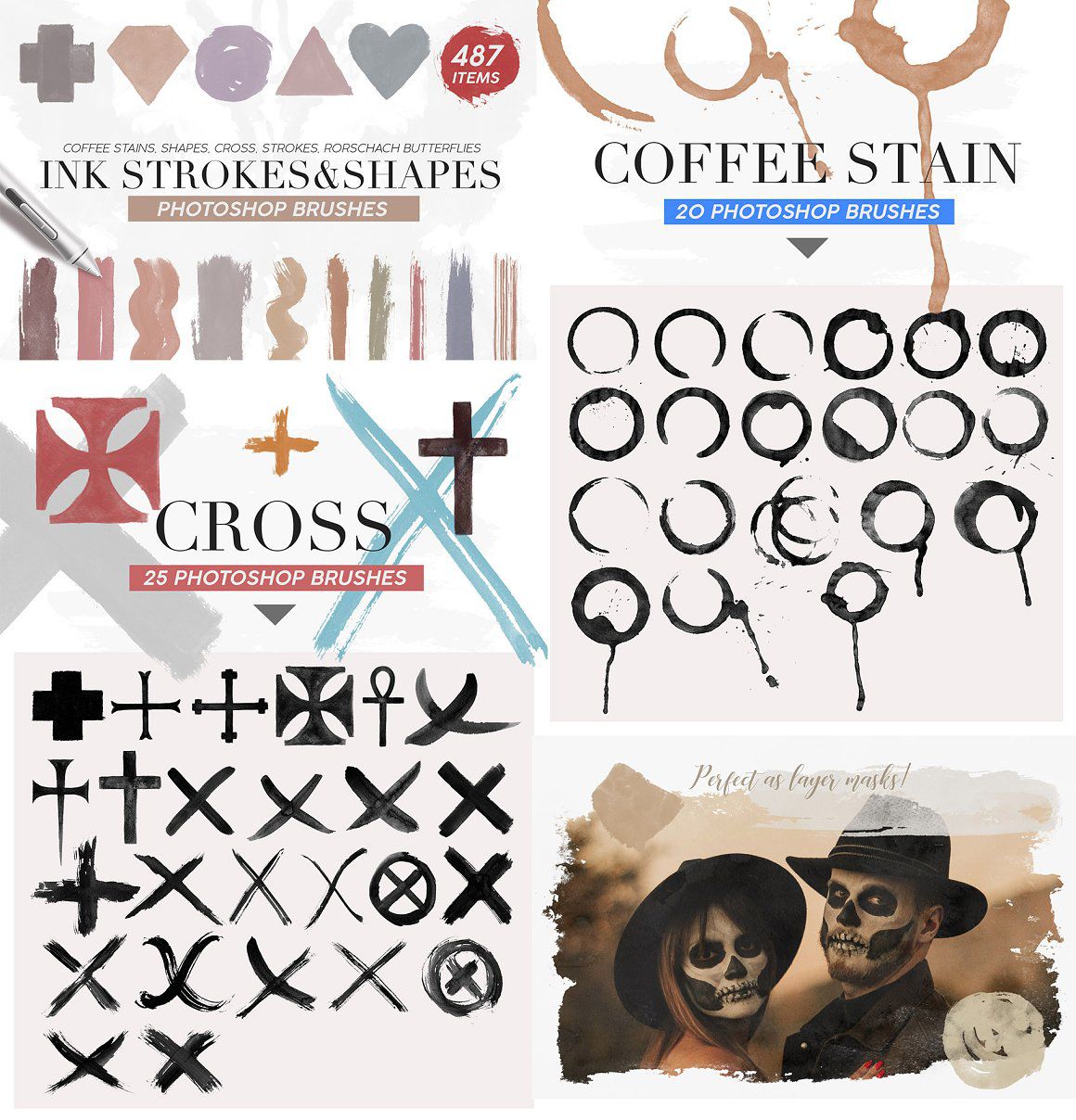 5600套PS笔刷大合集 Photoshop Brushes Mega Bundle