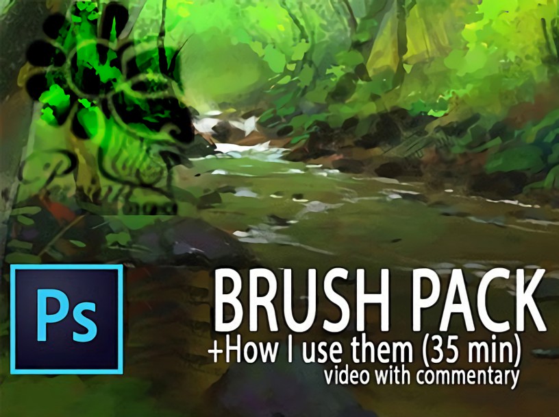 80+数码绘画PS笔刷套装 Photoshop Brushes Pack