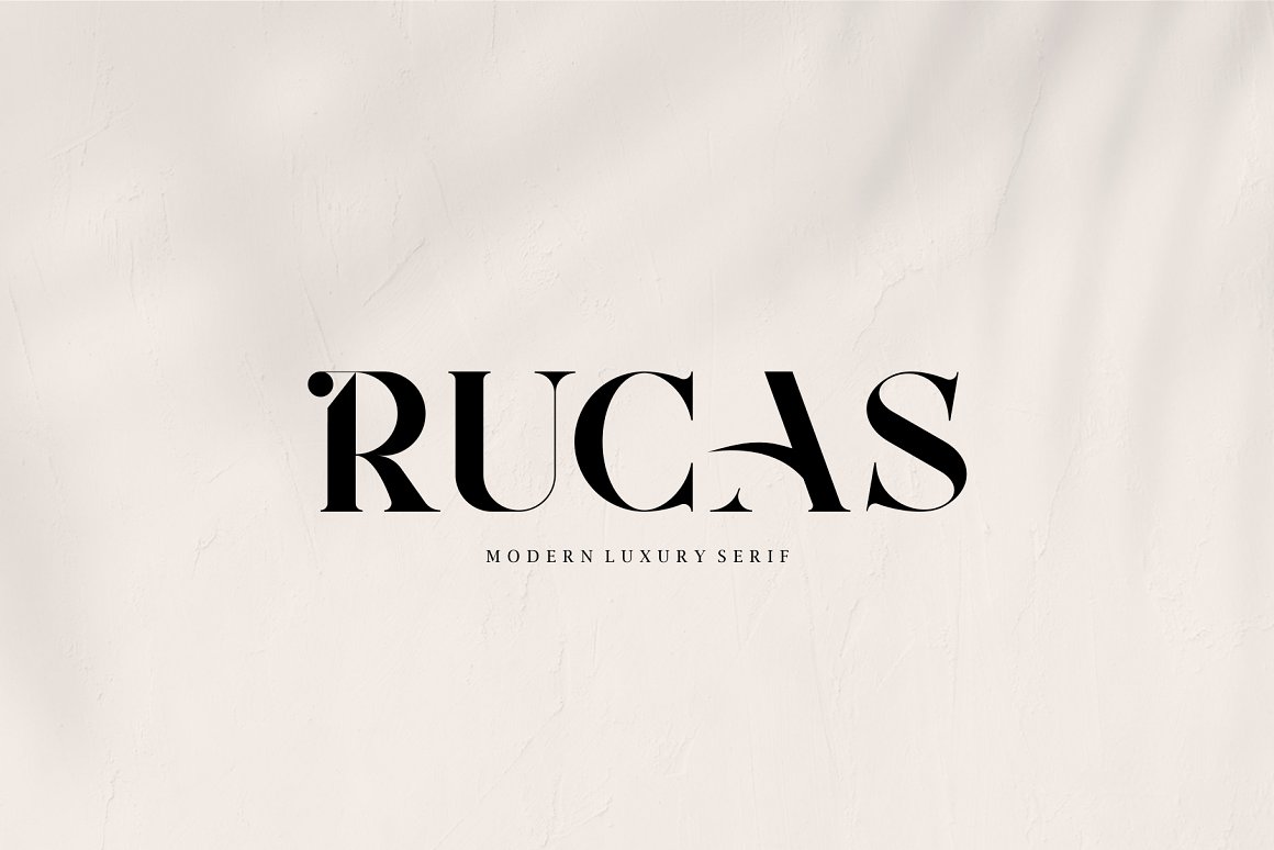 现代豪华衬线英文字体 RUCAS
