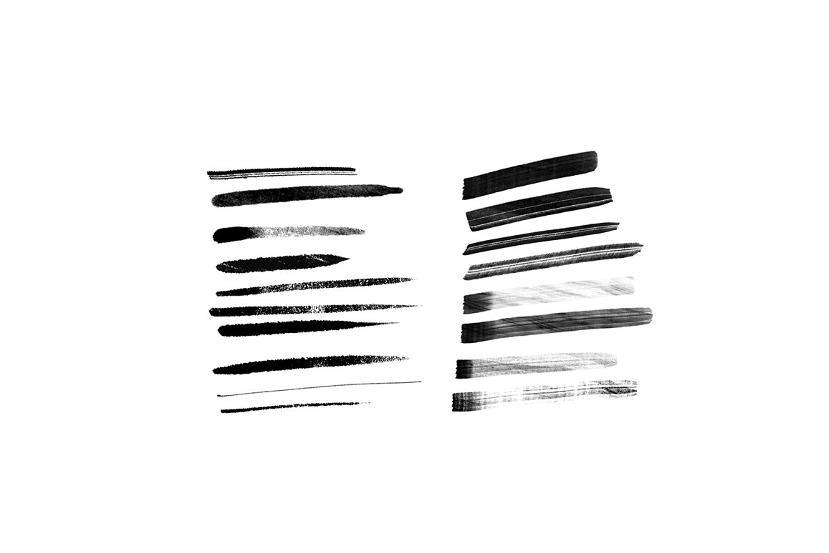 马克笔铅笔平头刷数字PS画笔笔刷