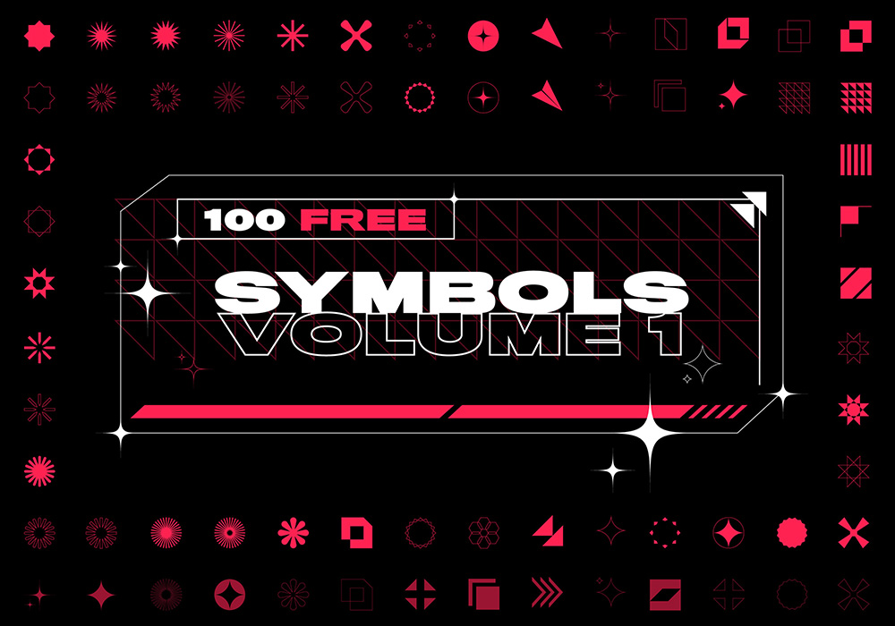 100个酸性视觉符号矢量图形图标素材 VSN-SYMBOLS Volume 1