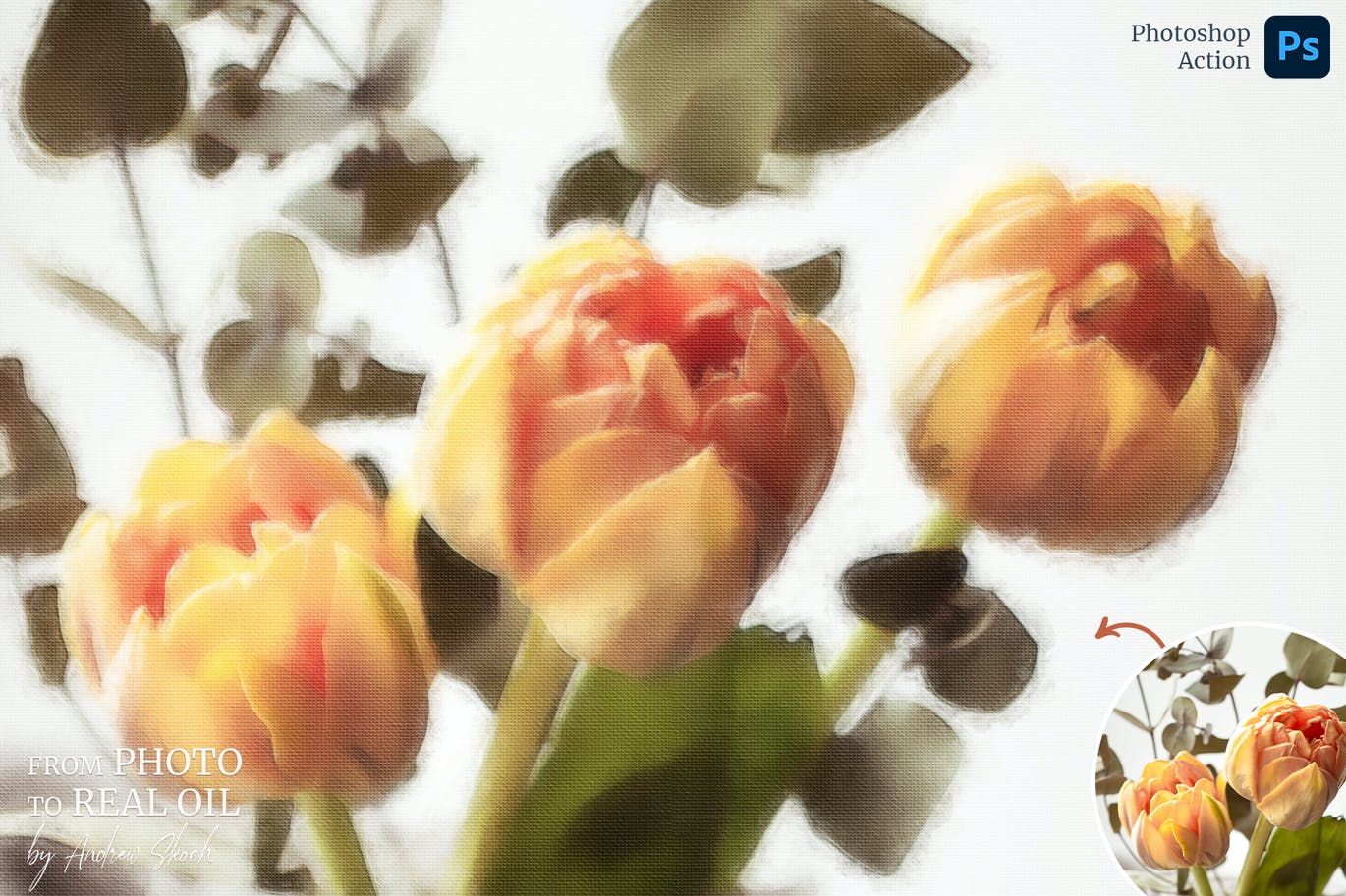 写实油画PS动作