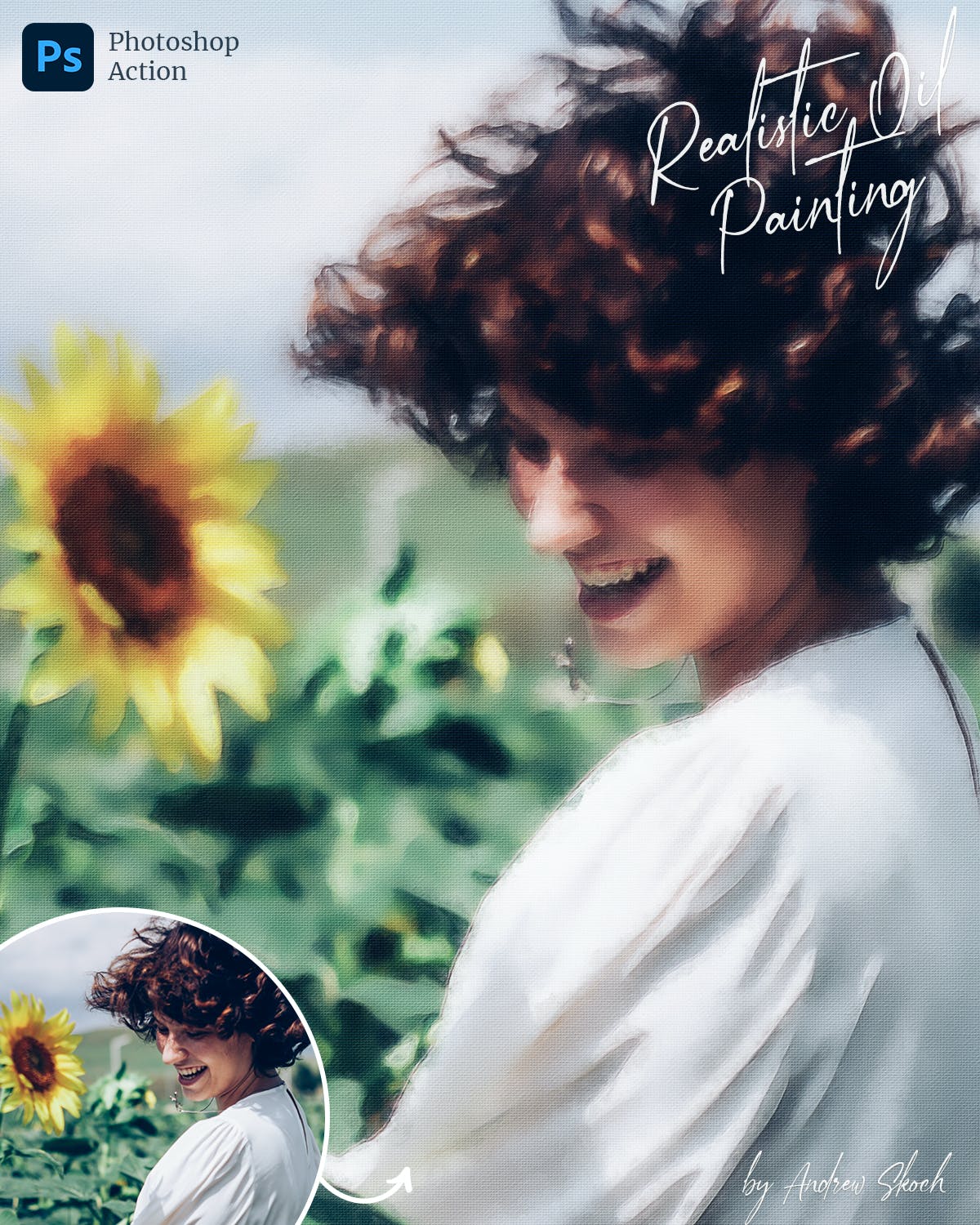 写实油画PS动作