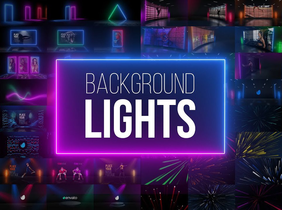 背景灯After Effects视频项目文件 Background Lights