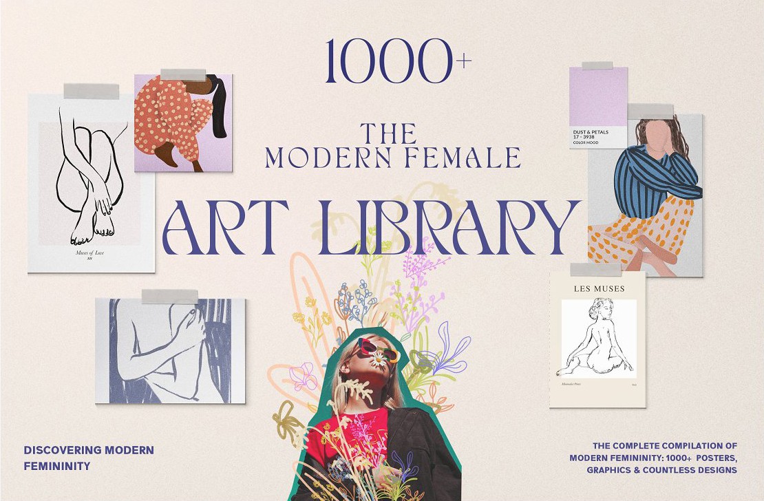 设计趋势与女性海报设计元素 Design Trends & Female Poster