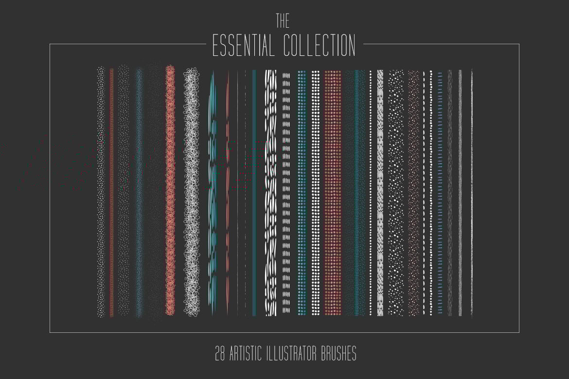 必备艺术插画矢量笔画系列