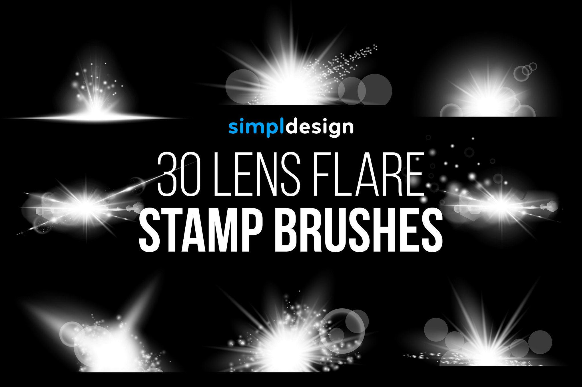 镜头光晕光效PS笔刷