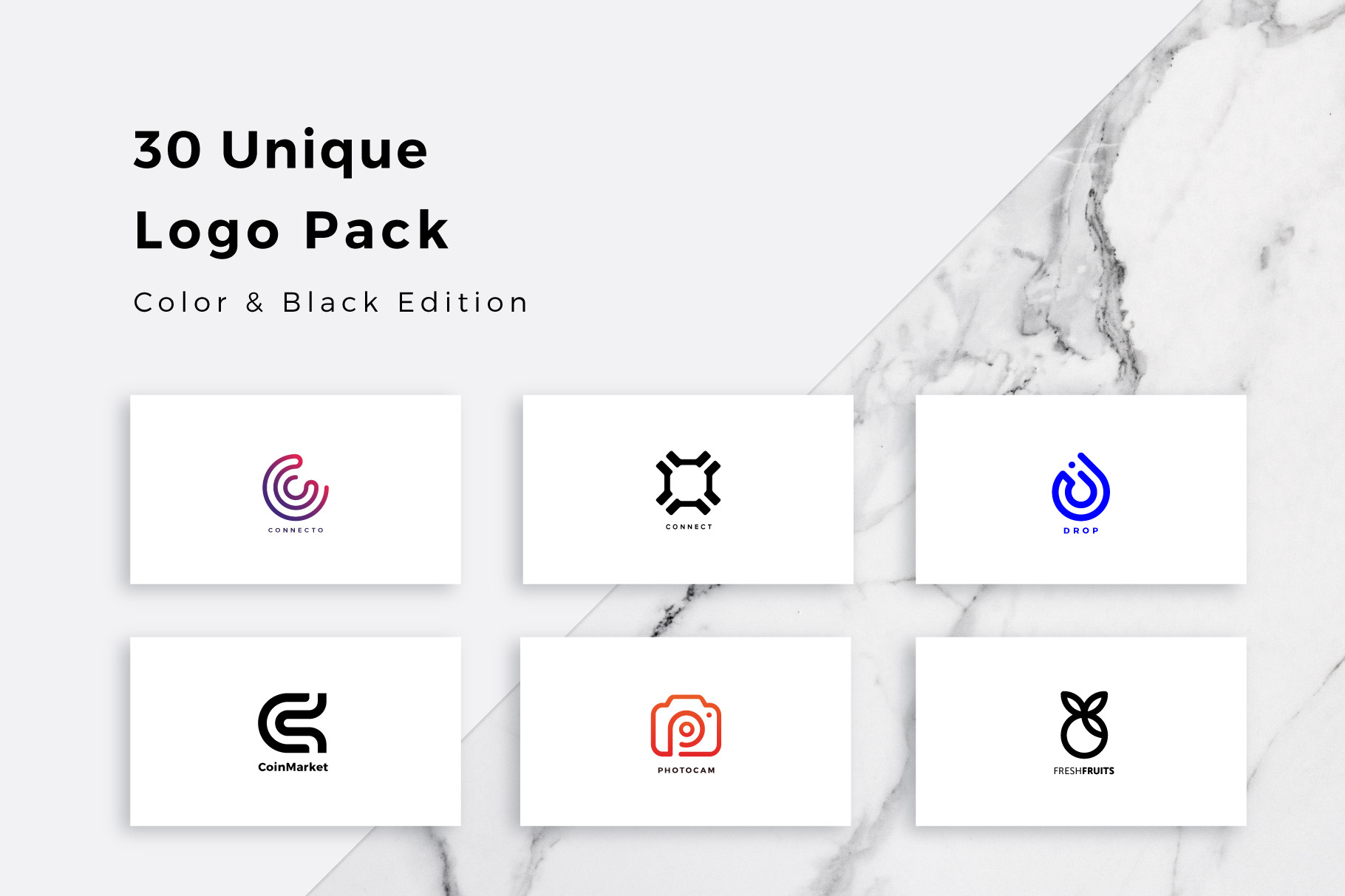 独特的极简专业预制logo标志合集