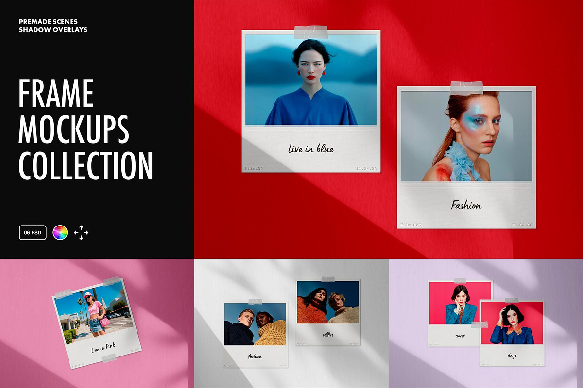 照片相框框架展示样机模型